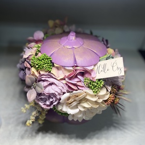 Tök dekoráció őszi asztaldísz kézzel festett - Meska.hu