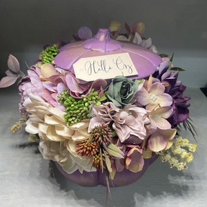 Tök dekoráció őszi asztaldísz kézzel festett - otthon & életmód - dekoráció - asztal és polc dekoráció - asztaldísz - Meska.hu