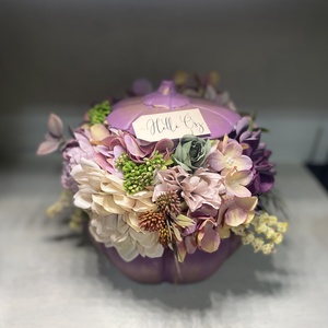 Tök dekoráció őszi asztaldísz kézzel festett - otthon & életmód - dekoráció - asztal és polc dekoráció - asztaldísz - Meska.hu