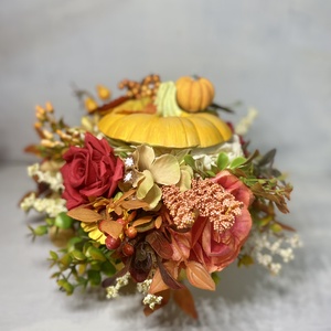 Tök kaspó, dekoráció őszi asztaldísz kézzel festett - otthon & életmód - dekoráció - asztal és polc dekoráció - asztaldísz - Meska.hu