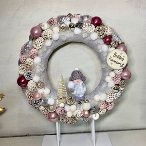 Karácsonyi ajtódísz, kopogtató - karácsony - adventi díszek - adventi ajtódísz - Meska.hu