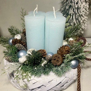 Adventi asztaldísz  - karácsony - adventi díszek - adventi asztaldísz - Meska.hu