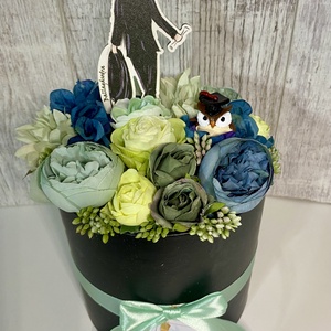 Virágbox ballagásra fiúnak, Otthon & Életmód, Virágdekoráció, Virágok, Virágbox, Mindenmás, MESKA