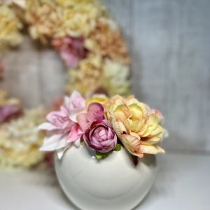 Kerámia kaspós asztaldísz virágdísz , Ünnepi díszek, dekorációk, Húsvéti díszek és dekorációk, Húsvéti asztaldíszek, Mindenmás, MESKA