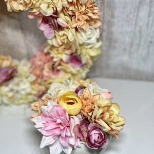 Kerámia kaspós asztaldísz virágdísz  - ünnepi díszek, dekorációk - húsvéti díszek és dekorációk - húsvéti asztaldíszek - Meska.hu