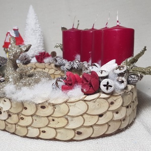 Adventi koszorú - karácsony - adventi díszek - adventi koszorú - Meska.hu