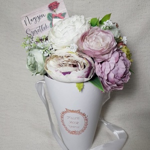 Tavaszi dekoráció - ajándék, Otthon & Életmód, Dekoráció, Virágcsokor, Virágdekoráció, Virágkötés, MESKA