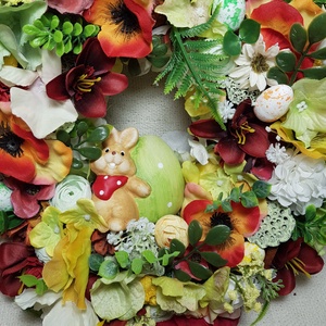 Húsvéti nyuszis kopogtató - otthon & életmód - dekoráció - ajtó- és ablak dekoráció - ajtódísz & kopogtató - Meska.hu