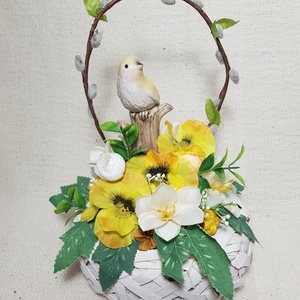 Madárkás tavaszi asztaldísz - esküvő - dekoráció - asztaldísz - Meska.hu