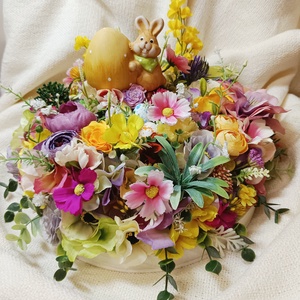 Kerek húsvéti asztaldísz - Meska.hu