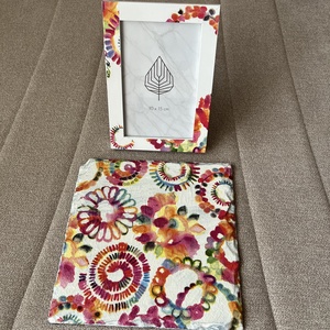 Kínálótál és képkeret szett, Otthon & Életmód, Konyhafelszerelés, tálalás, Tálalás, Kínálótál, Decoupage, transzfer és szalvétatechnika, Festett tárgyak, MESKA
