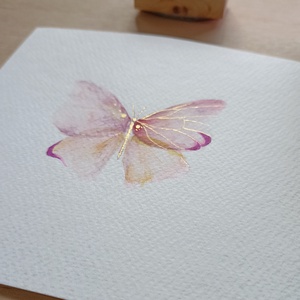 Pillangós akvarell kép - művészet - festmény - akvarell - Meska.hu