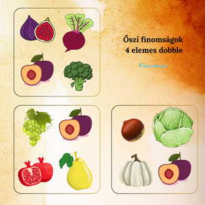 Őszi finomságok kártyacsomag - Meska.hu