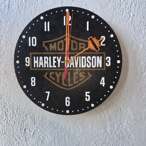 Harley Davidson falióra - otthon & életmód - dekoráció - fali és függő dekoráció - falióra & óra - Meska.hu