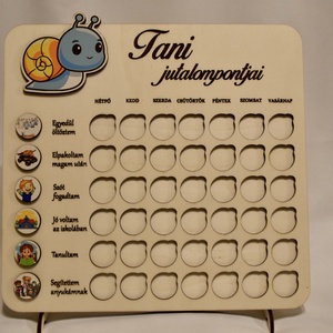 Jutalompont gyűjtő - otthon & életmód - babaszoba, gyerekszoba - gyerek névtábla - Meska.hu