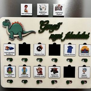 Gyermek feladatos tábla, jutalompont, motiváció  - Meska.hu