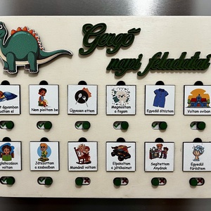 Gyermek feladatos tábla, jutalompont, motiváció  - otthon & életmód - babaszoba, gyerekszoba - babaszoba dekoráció - Meska.hu