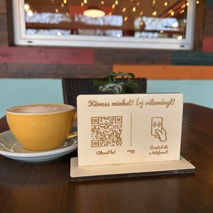 Okos tábla QR-kód és NFC eléréssel (google, facebook, instagram, tik-tok) - otthon & életmód - dekoráció - kép & falikép - táblakép - Meska.hu