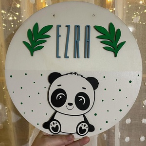 Névre szóló tábla gyerekszobába - baba - mama - babaszoba dekoráció - gyerek névtábla - Meska.hu