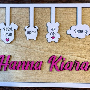 Emlékőrző tábla - baba - mama - babaemlékek - baba emlékőrző - Meska.hu