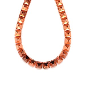 Hematit szegecs rose gold 8mm ékszerkészítő alapanyag (füzér), Kellékek & szerszámok, Ásvány alapanyag, Ásványfüzér, , MESKA