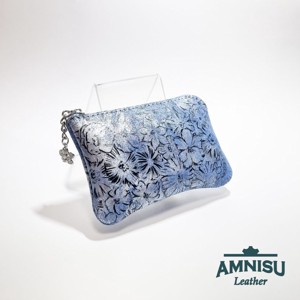 Kék virág mintás egy cipzáras kulcstartó A6017, Táska & Tok, Kulcstartó & Táskadísz, Kulcstartó, , MESKA