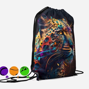 Egyedi készîtésű leopárd mintás vízhatlan Gym bag ,tornazsák!, Táska & Tok, Hátizsák, Tornazsák, Gymbag, Hímzés, Varrás, MESKA