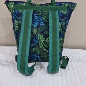 Repülős hátizsák-kézitáska dzsungel mintával!l  - táska & tok - hátizsák - roll top hátizsák - Meska.hu