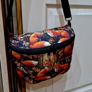 Róka mintás oldaltáska/pouch táska - Meska.hu