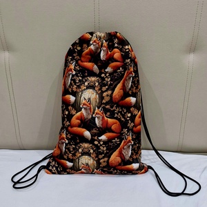 Róka mintás GYM bag, tornazsák vízhatlan anyagból! - Meska.hu