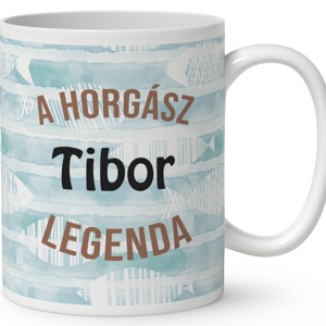 Névvel kérhető - Horgász manó sikeres nap mintás bögre - otthon & életmód - konyhafelszerelés, tálalás - tálalás - bögre & csésze - Meska.hu