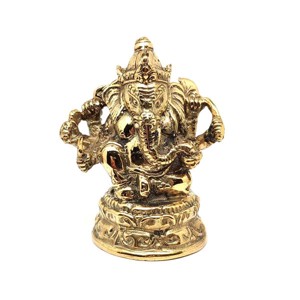 Réz figura Ganesha arany 9x7cm, Otthon & Életmód, Dekoráció, Spiritualitás, , MESKA