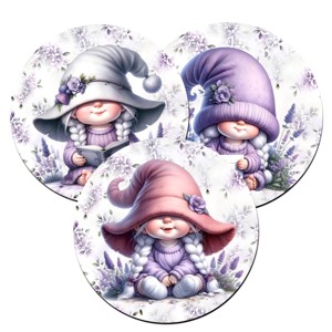 3 db Levendulás manólány alátét szett (#01), , , MESKA