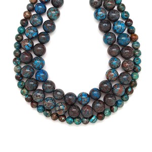 Jáspis szivárvány kék golyó 8-9mm  ékszerkészítő alapanyag (füzér), Kellékek & szerszámok, Ásvány alapanyag, Ásványfüzér, , MESKA