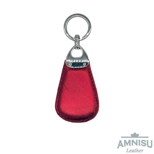 Metál bordó csepp alakú swarovski köves bőr kulcstartó H5006 - táska & tok - kulcstartó & táskadísz - kulcstartó - Meska.hu