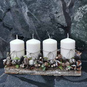 Adventi asztaldísz, karácsonyi asztaldísz  - Meska.hu