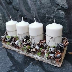Adventi asztaldísz, karácsonyi asztaldísz  - karácsony - adventi díszek - adventi asztaldísz - Meska.hu