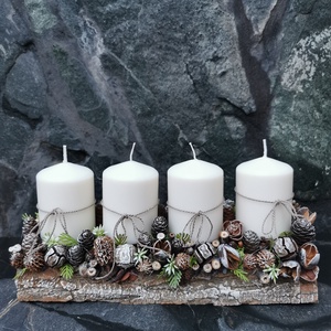 Adventi asztaldísz, karácsonyi asztaldísz  - karácsony - adventi díszek - adventi asztaldísz - Meska.hu