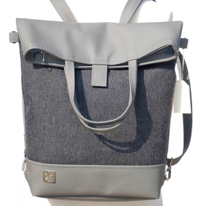 SuziartBag Szürke 2in1 hátizsák - táska & tok - kézitáska & válltáska - válltáska - Meska.hu