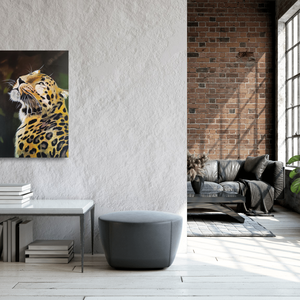 Leopárd festmény - művészet - festmény - olajfestmény - Meska.hu