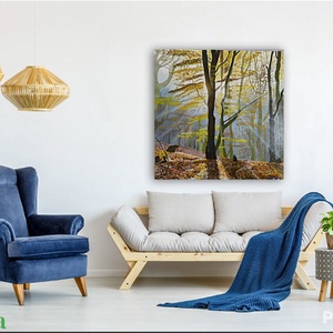 Őszi sugarak tájkép festmény - művészet - festmény - olajfestmény - Meska.hu