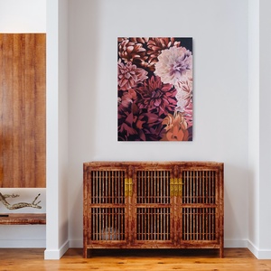 Dáliák olajfestmény - művészet - festmény - olajfestmény - Meska.hu