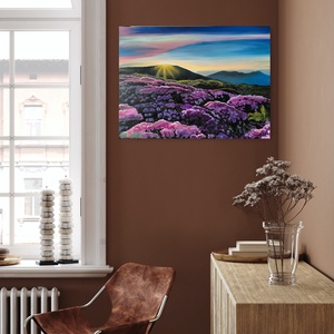 Virágos mező festmény, Művészet, Festmény, Festmény vegyes technika, Festészet, MESKA