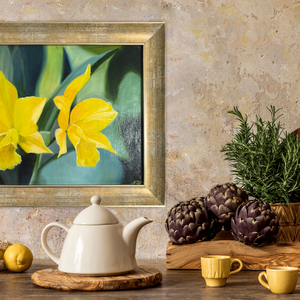 Nárcisz festmény, Művészet, Festmény, Olajfestmény, Festészet, MESKA