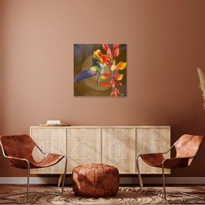 Kolibri festmény - művészet - festmény - festmény vegyes technika - Meska.hu