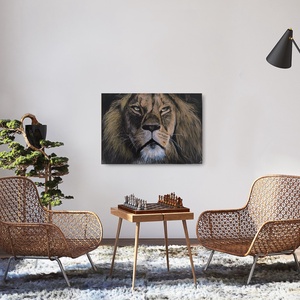 Az Állatok Királya � Egyedi, kézzel festett akril portré - Meska.hu