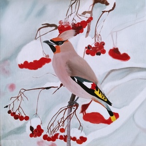 Csonttollú a Hóban � Eredeti, kézzel festett olajfestmény - művészet - festmény - olajfestmény - Meska.hu