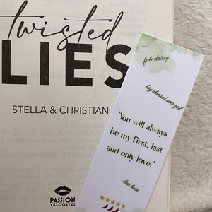 Twisted Lies inspirálta könyvjelző - könyv & zene - könyvjelző - Meska.hu