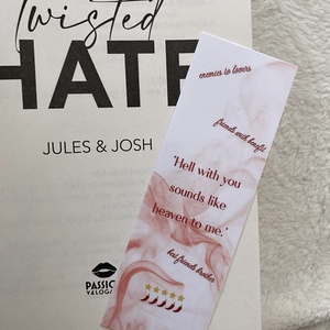 Twisted Hate inspirálta könyvjelző - könyv & zene - könyvjelző - Meska.hu