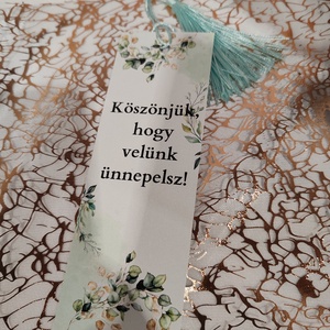 Könyvjelző  - esküvő - emlék & ajándék - köszönőajándék - Meska.hu